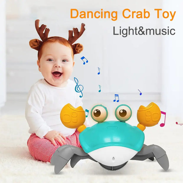 Cute Sensing Crawling Crab Baby Toys