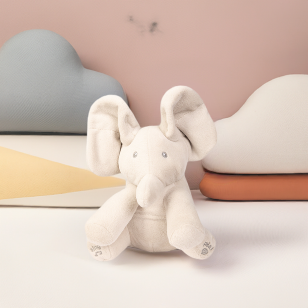 Flappy the Elephant: Interactive Singing Plush for Babies - Enhanced Audio, Peek-a-Boo Fun, and Quality Cuddles in Every Hug!